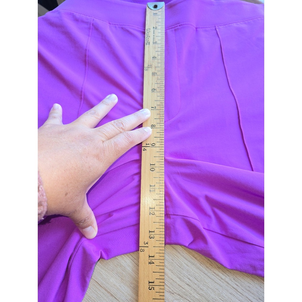 Athleta Vienna Slim Pants Women 12P Purple Stretch Travel athleisure lightweight - Picture 10 of 12